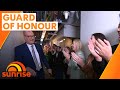 Channel 7 staff form guard of honour to farewell David Koch | Sunrise