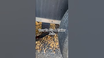 HOW TO FLIP AN AXLE BACK OVER ON A TRAILER