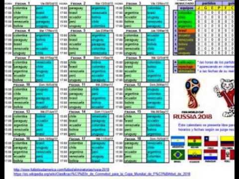 Calendario Excel Mundial Rusia 2022 - Calendario Lunare