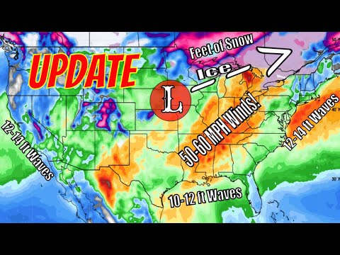 Next Storm Bringing Widespread Damaging Winds, Major Snowstorm & Severe Weather -The WeatherMan Plus