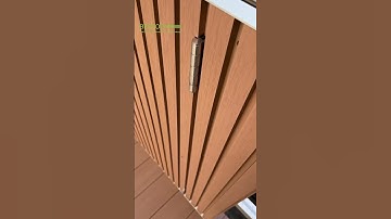 Build a nice looking Wall with Wood Composite Wall panels WPC CLADDING   #Compositecladding