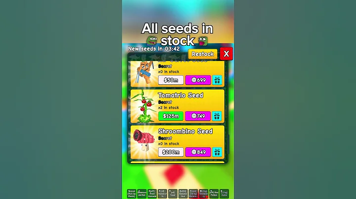 ALL NEW SECRET PLANT SEEDS IN STOCK (MANGO SEED) in Plants vs Brainrots Roblox Live Stock Secrets