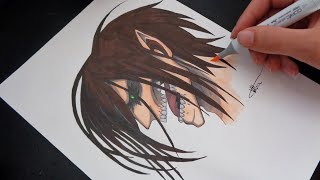 HOW TO DRAW Eren Yeager Titan Form Step by step Tutorial | Attack on Titan -  進撃の巨人 screenshot 5