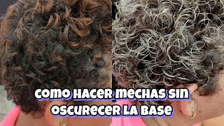 cómo hacer mechas sin oscurecer la base / lilyymakeuup