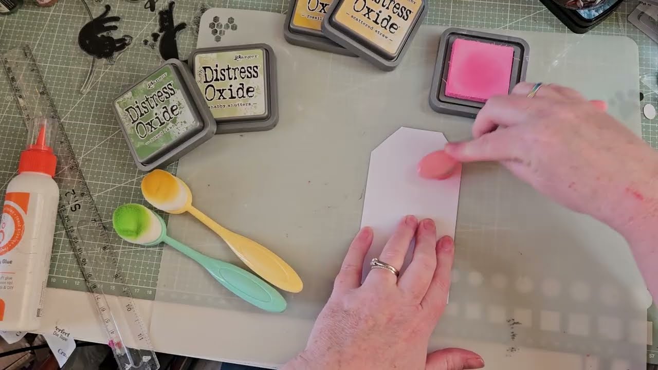 Using stamps to make my 