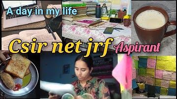 A Day in My Life 💖| CSIR NET JRF Study Vlog💯#CSIRNET #StudyVlog #JRFPreparation #CSIR#aspirants