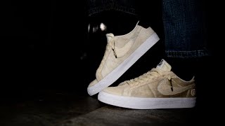 WHAT A SHOE - Medicom Toy x Nike SB Blazer Low BE@RBRICK Sail Sneaker  Unboxing