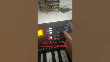 How to ON transpose in keyboard | yamaha PSRe363 | Make ur keyboard sounds better | #shorts #piano
