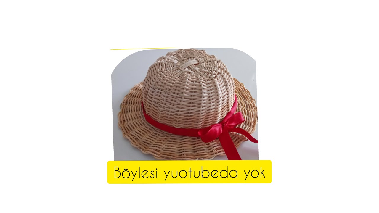 Rattan şapka yapımı/ How to make a rattan hat/ dıy/rattanhut/chapeau en rotin/ kendinyap/hasır/bambu