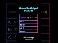 Guess the Output | JavaScript Output Challenge  | ⚡ Coding Challenge #javascript #quiz #quiztime