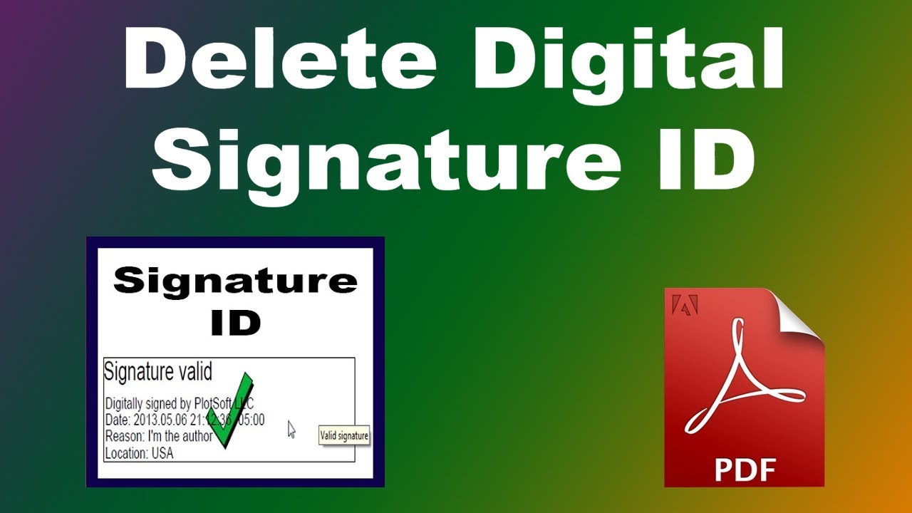 pdf signature remover