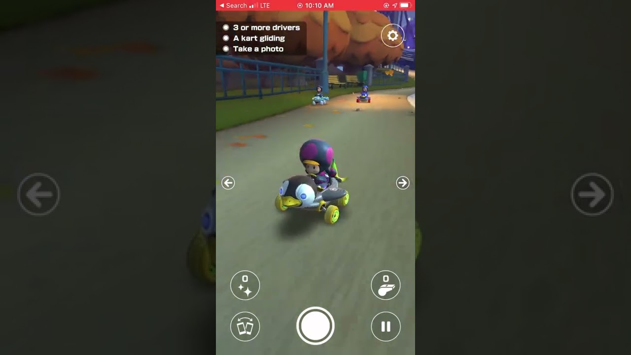 Mario Kart Tour Short Take a Photo Penguin Toadette