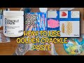 How to Use Golden Crackle Paste (Medium) | Cant Stop Art