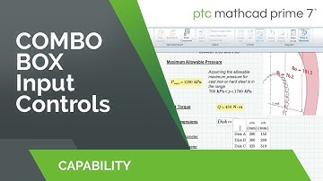 Combo Boxes | Mathcad Prime 7