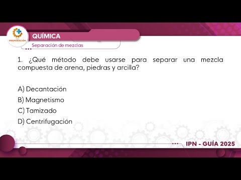 Guía IPN nivel superior 2025 | Química | Pregunta No.1