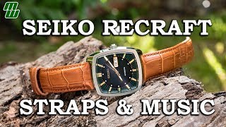 Seiko Recraft SNKP27 With Different Straps And Just Music - YouTube