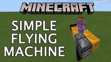 Minecraft: Simple flying machine tutorial - Super Easy [Bedrock 1.6.210]
