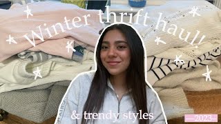 Winter thrift haul! | 2022/23 fashion styles