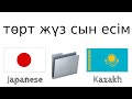 төрт жүз пайдалы сын есім - Жапон тілі + Қазақ тілі - (Тіл иесі)