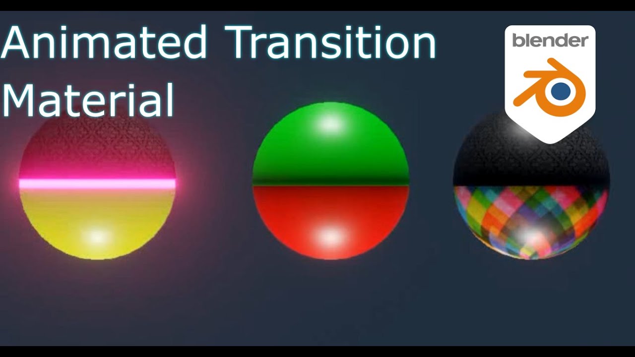 Blender 2.8+ procedural animated transition material tutorial in Urdu ...