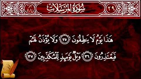 الشيخ مقدام الحضرى   سورة المرسلات