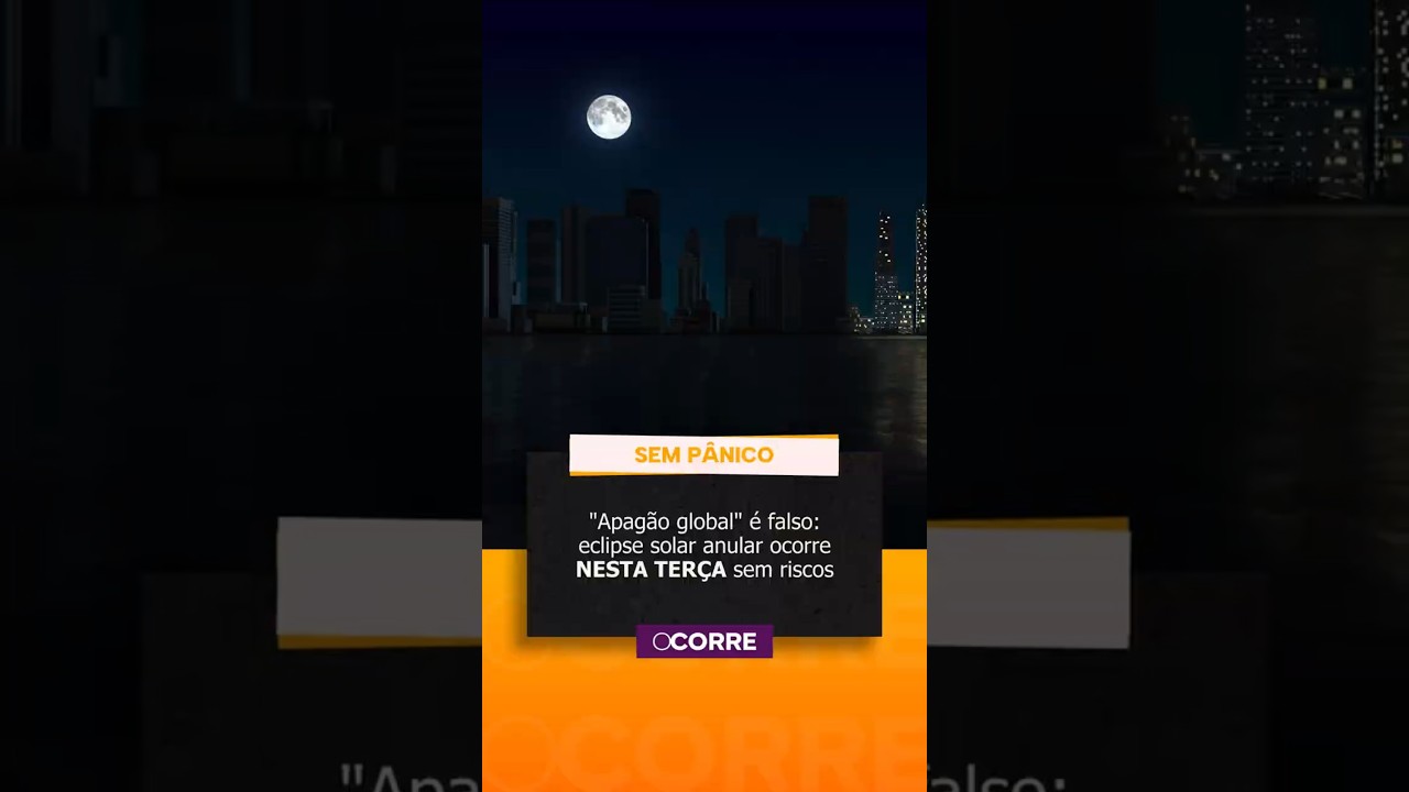 "Apagão global" é falso: eclipse solar anular ocorre NESTA TERÇA sem riscos