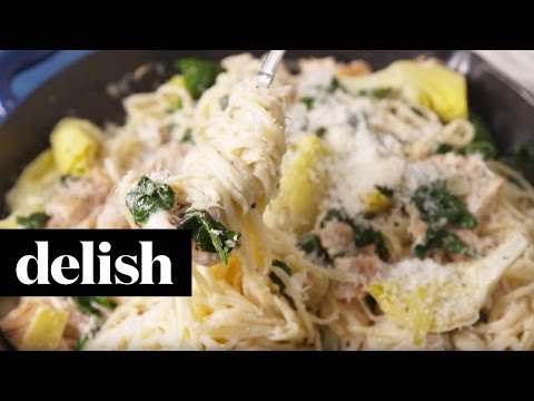 How To Make Chicken, Spinach & Artichoke Pasta | Delish