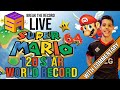 Super Mario 64 former world record - 120 stars with commentary - CLG Cheese - Break the Record LIVE