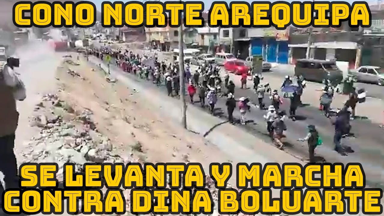 CIENTO DE POBLADORES DEL CONO NORTE SE MOVILIZA CONTRA DINA BOLUARTE ...