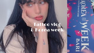 [VLOG] My first tattoo + Korea Week in Italy | Korean traditional games &amp; K-pop contest