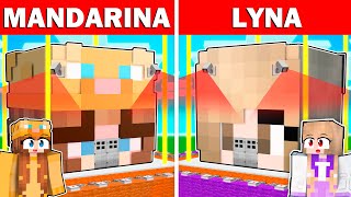 Lyna vs Mandarina: Batalla de Casa MÁS SEGURA en Minecraft!