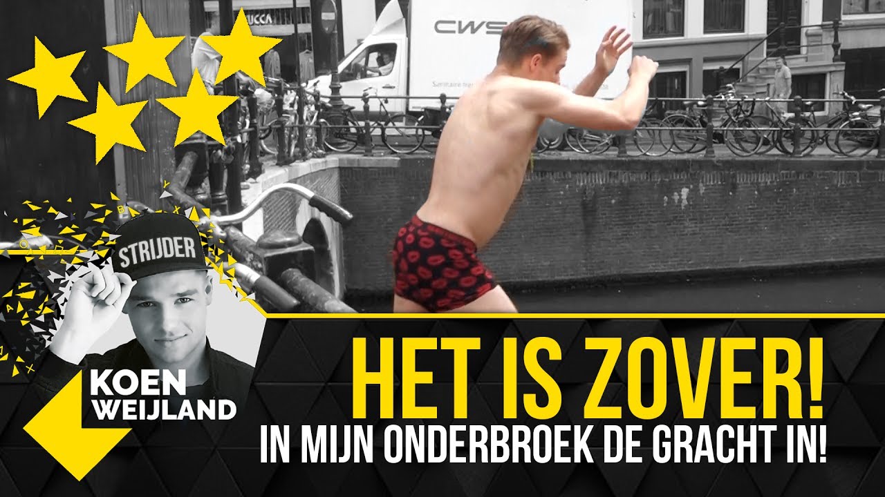 IK SPRING IN MIJN ONDERBROEK DE GRACHT IN! - YouTube