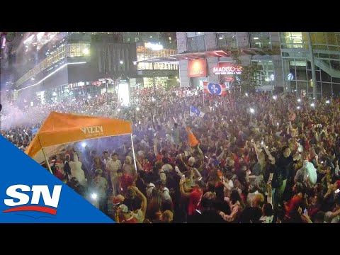 Canadiens Fans React To Artturi Lehkonen’s Overtime Winner Outside The Bell Centre