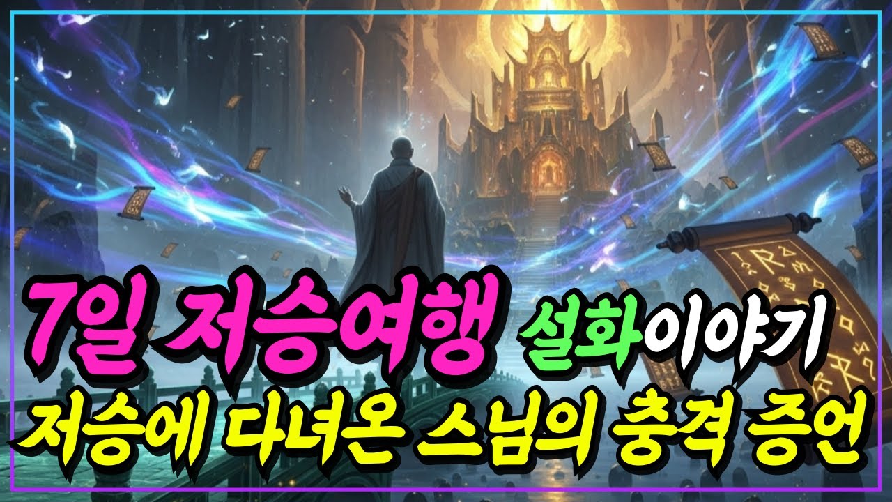 [불교이야기] 저승사자가 실수로 데려간 스님의 7일간 기록ㅣ신라 선율환생 설화ㅣ자면서 듣는 불교이야기ㅣ불교소설