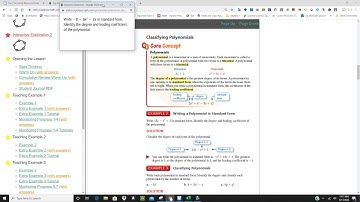 Algebra1 7 1 Video adding and subtracting polynomials