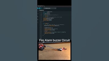 Simple Fire Alarm Circuit using Arduino Uno R3 ,KY-026 flame sensor ,active buzzer.  #simplecircuit