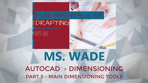 AutoCAD Dimensioning Part 3 with Captions