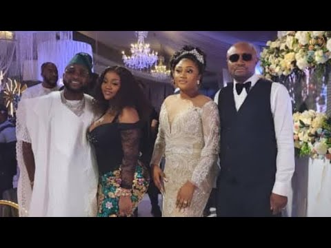 Davido & Chioma Grace Isrealdmw’s White Wedding - Did Chioma Catch The Flower?