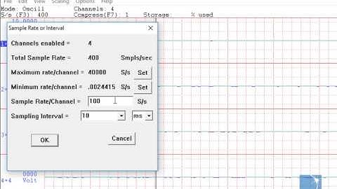 Changing the Sample Rate with a DI-2108