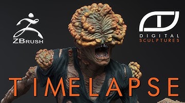 Zbrush Time Lapse - Sculpting a clicker from The Last of Us