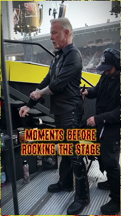 James Hetfield: moments before rocking the stage #shorts #music #rock #jameshetfield #metallica