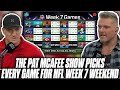 The Pat McAfee Show Picks &amp; Predicts Every Game For NFL&#39;s 2023 Week 7