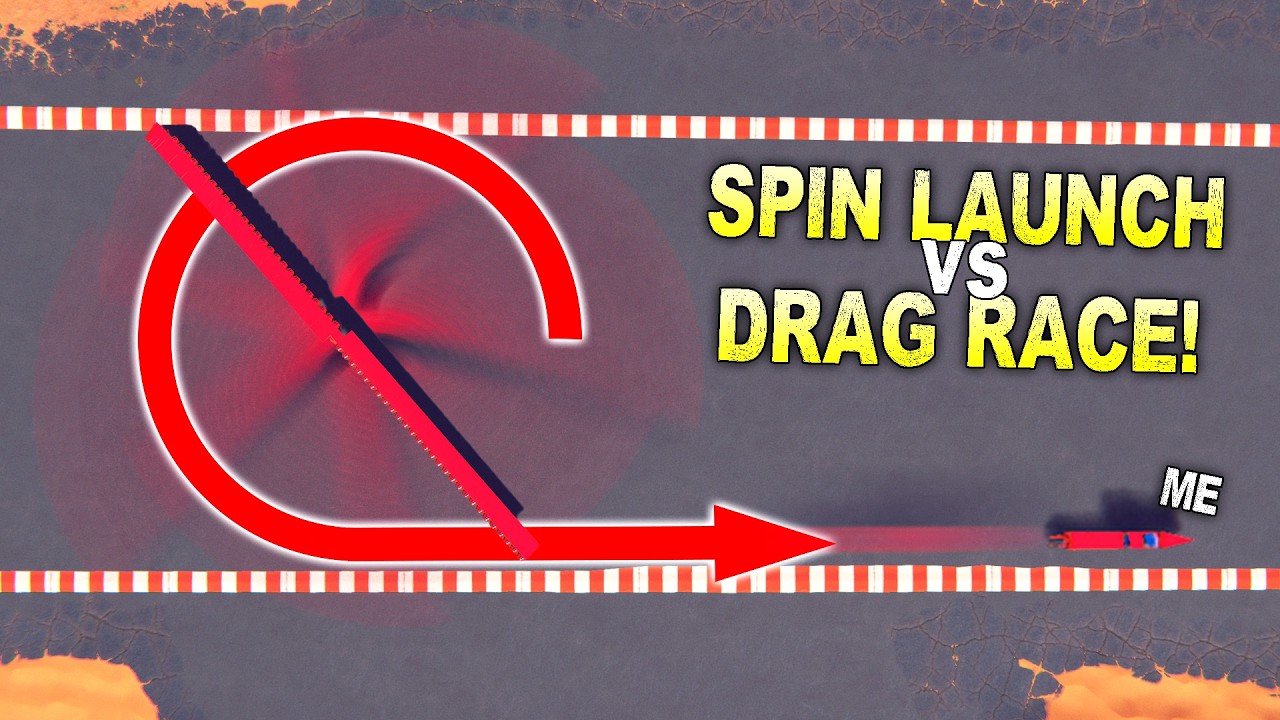 Can I SPIN LAUNCH Myself Through a Drag Race?