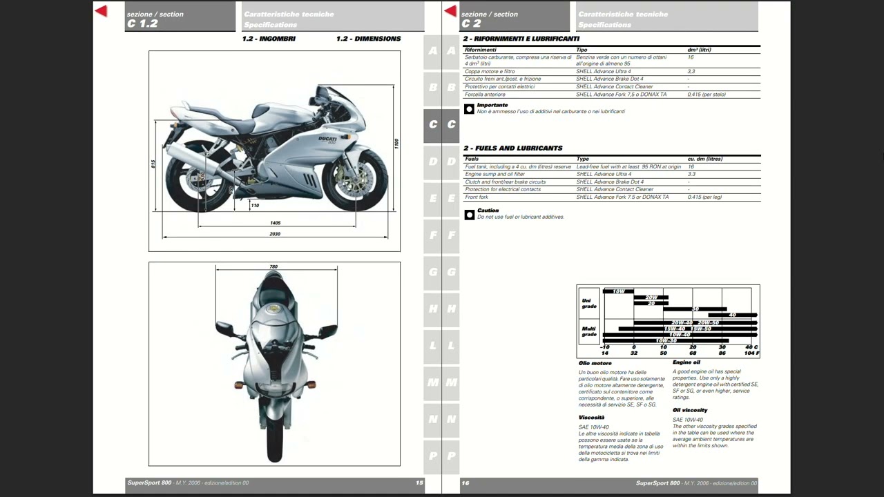Ducati Super Sport 800 (800SS) Service Workshop Repair Manual Download PDF