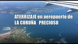 ✈️ ATERRIZAJE en AEROPUERTO LA CORUÑA aeropuerto Alvedro, PRECIOSO Airbus 320, vuelo desde Madrid