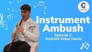 INSTRUMENT AMBUSH: Post Interview with Andretti Osorio | Concerts for Causes Inc.