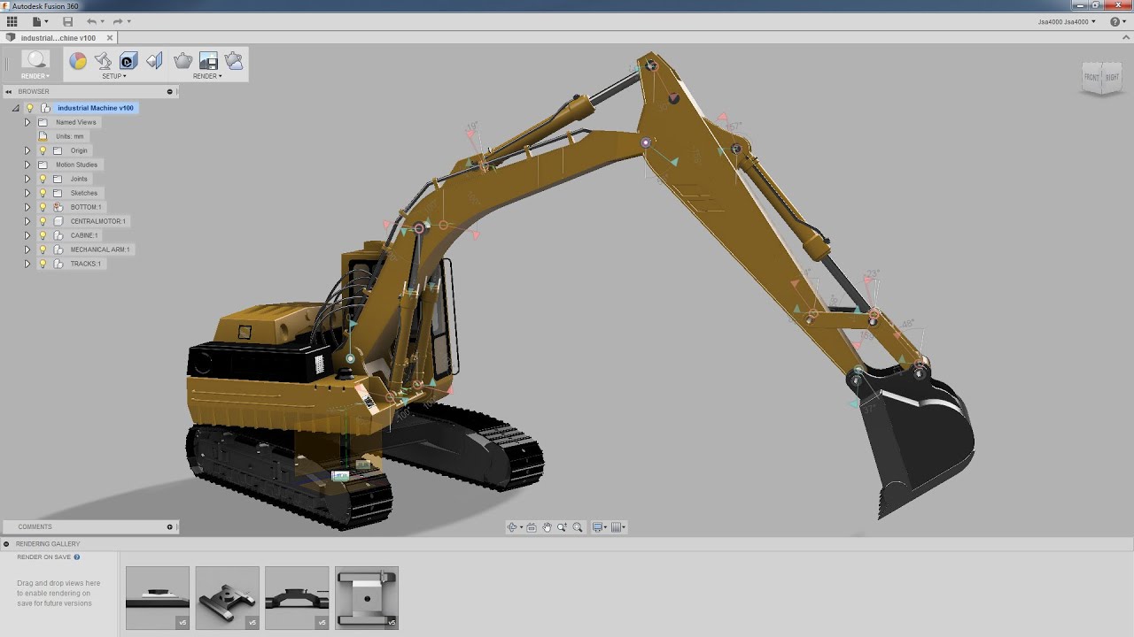 Industrial Machinery - Product Design - Fusion 360 - PART I - YouTube