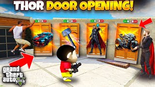 Franklin & Shinchan Opening Thor Secret Doors To See Superbikes,Cars,Suits In Thor Secret Doors GTA5