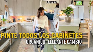 PRECIOSO CAMBIO EN LA COCINA! Bella ELEGANTE (PINTÉ TODOS LOS GABINETES Y LA ISLA) |Kitchen Makeover