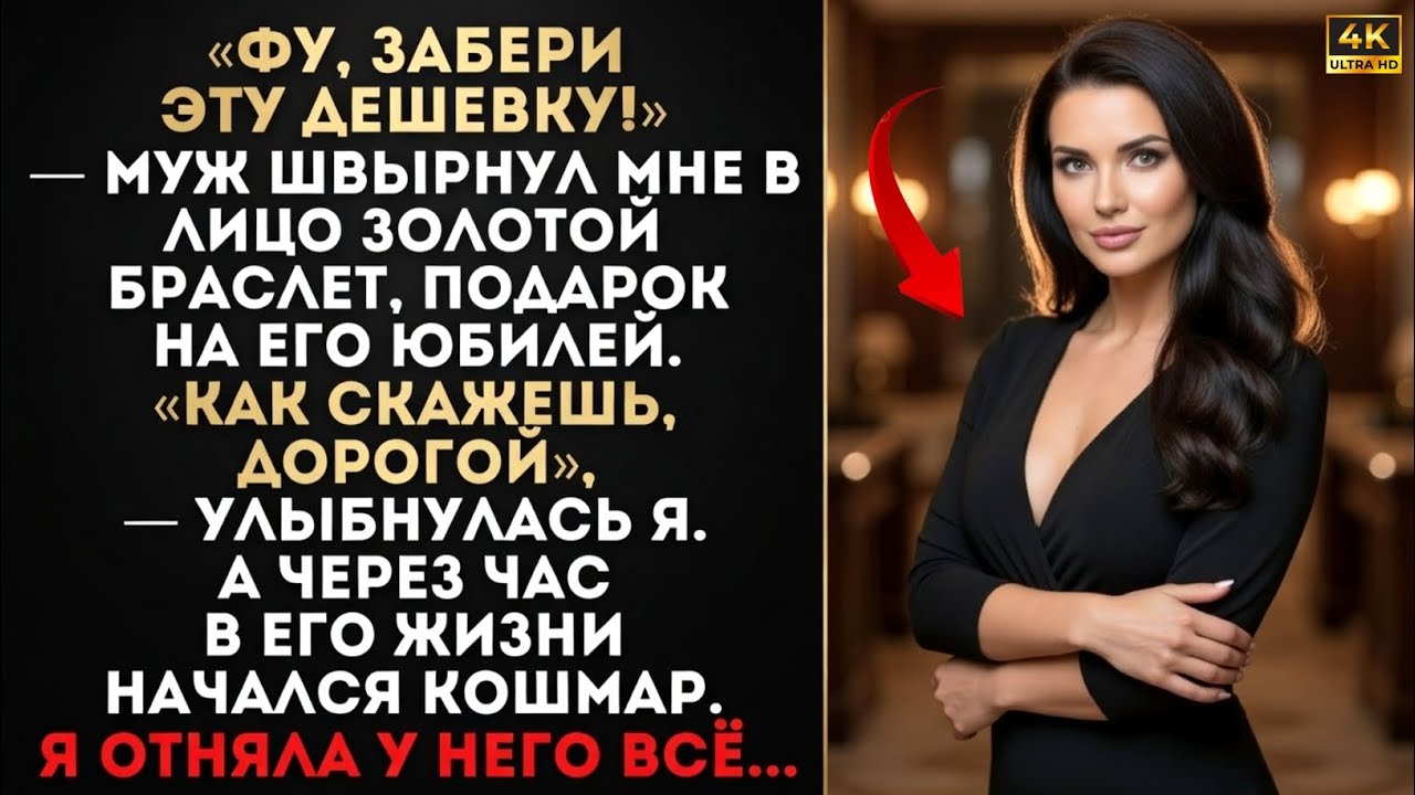 «Забери эту дешевку!» — кричал муж на юбилее. Но через час он потерял всё…